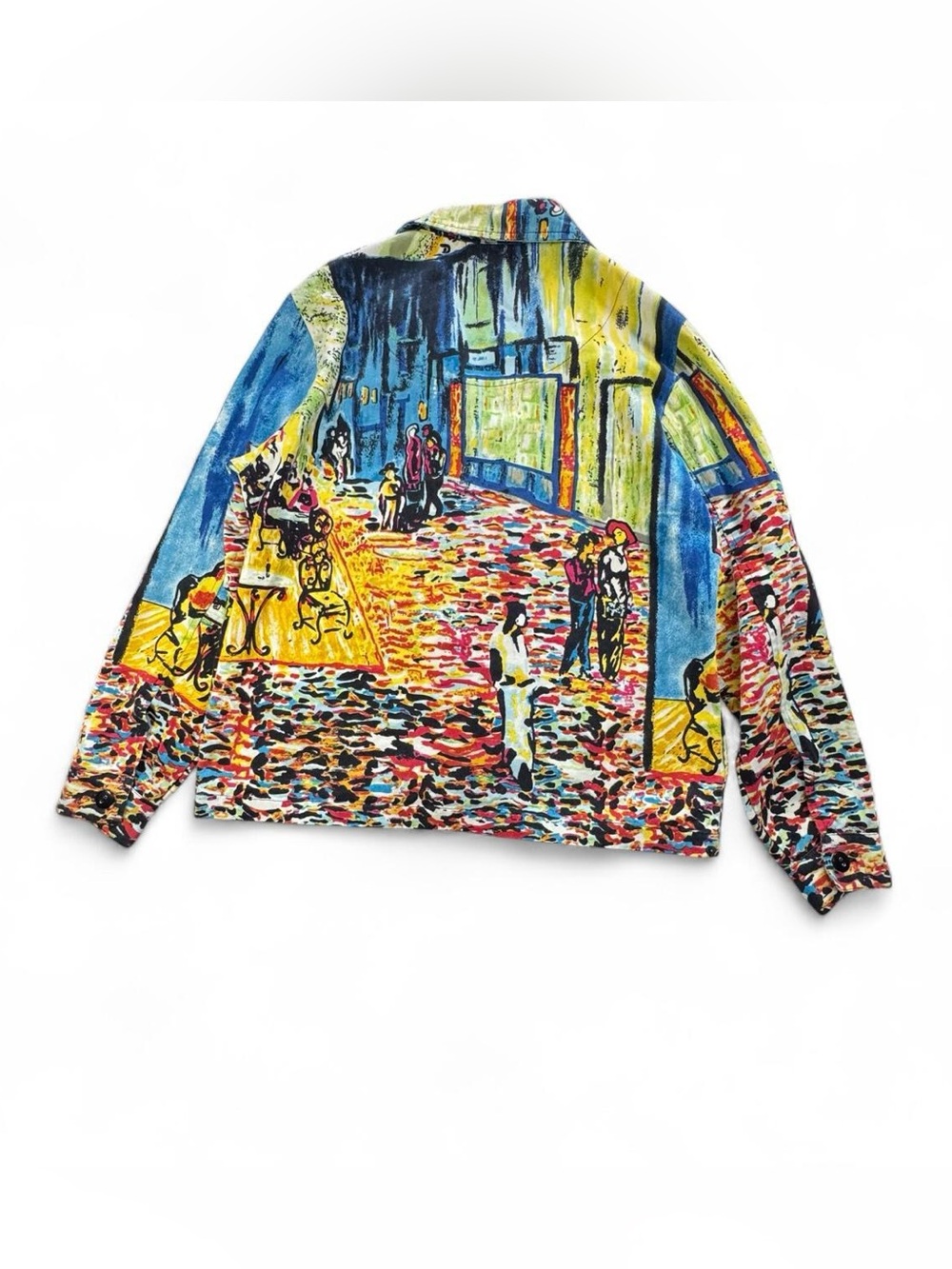 Drapers & Damons Van Gogh Cafe Inspired Cotton Jacket Art-to-Wear S Unique Chic - Picture 3 of 6